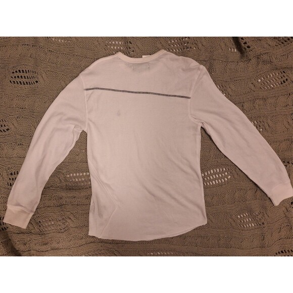 NWT Volcom Long Sleeve T-Shirt Men's Size S White Logo Crew Neck Cotton READ - Picture 5 of 9